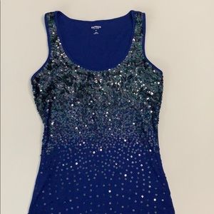 Express sequin top